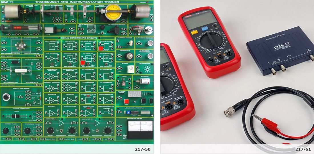 Transducers, Instrumentation and Control Teaching Set